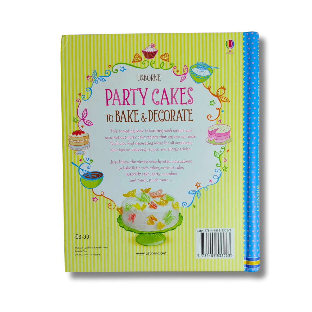 Usborne: Party Cakes to Bake and Decorate – Preloved Edition | KidsBestie | kb2192