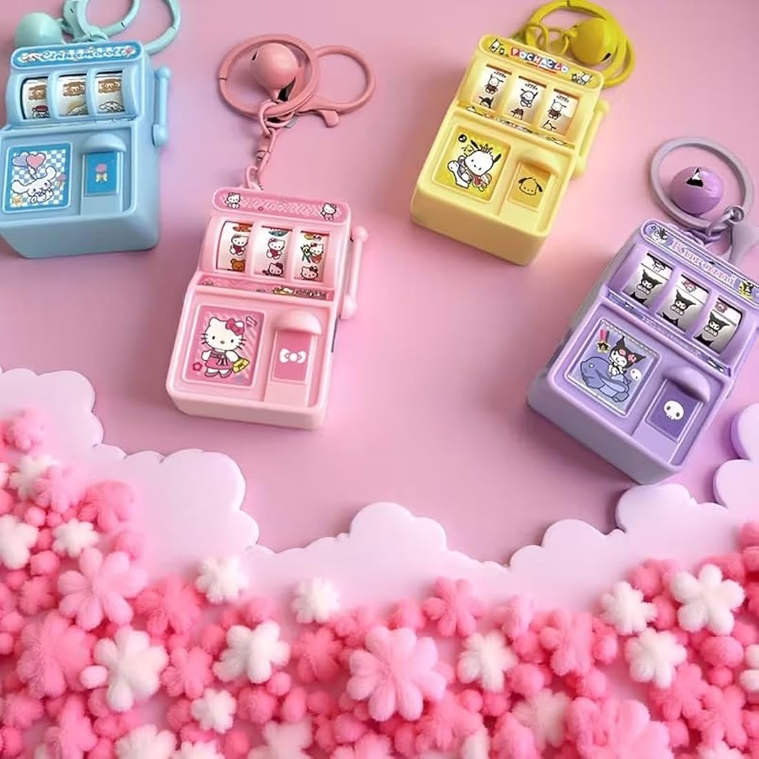 🎰 Cute Mini Slot Machine Keychain Toys | KidsBestie