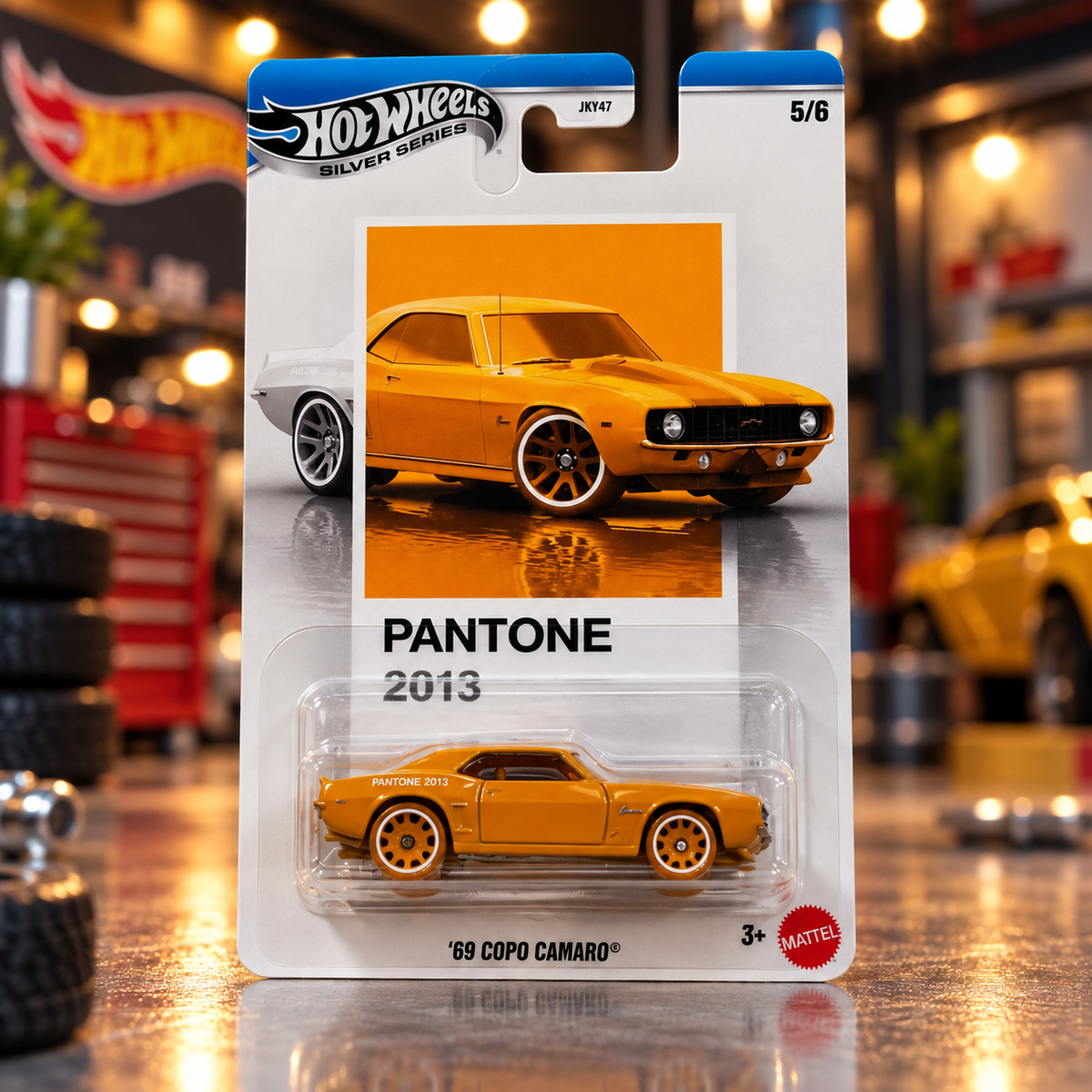 Hot Wheels Silver Series ’69 COPO Camaro – Pantone 2013 | 1:64 Die-Cast Collectible
