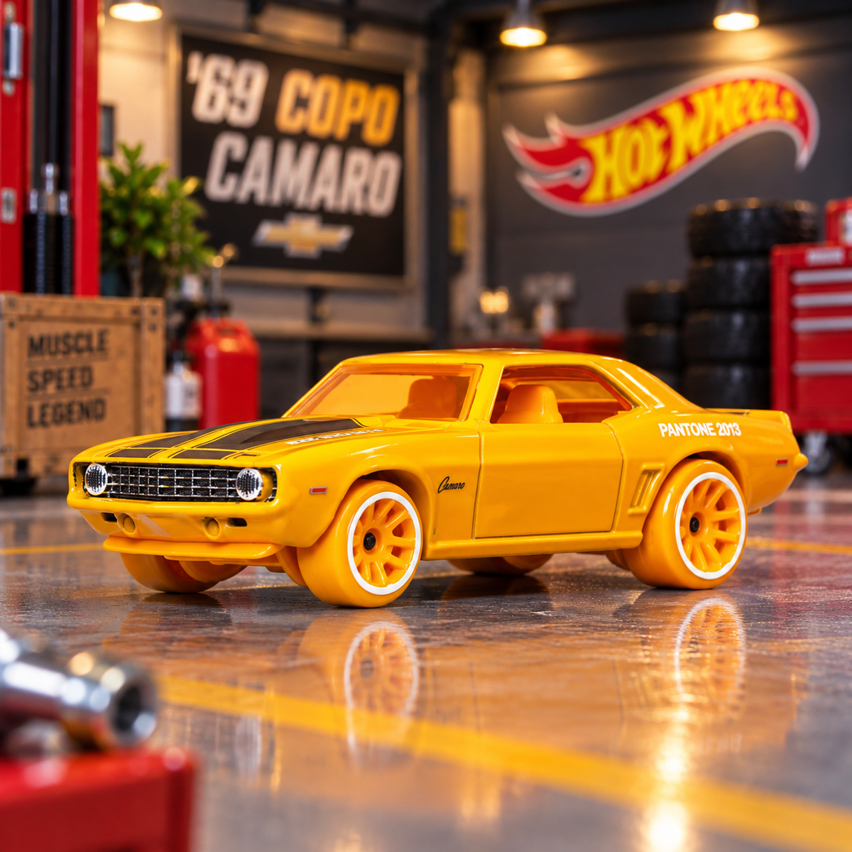 Hot Wheels Silver Series ’69 COPO Camaro – Pantone 2013 | 1:64 Die-Cast Collectible