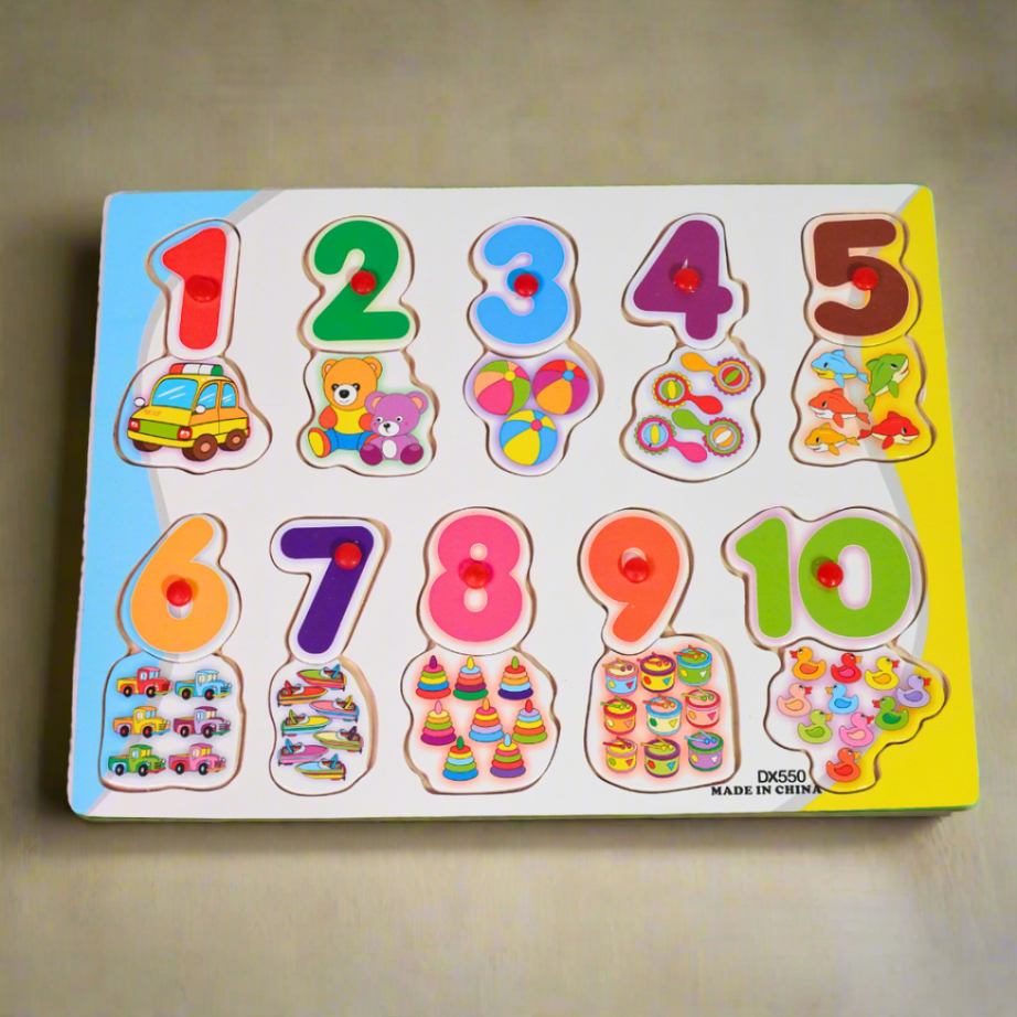 Numbers with Pictures Puzzle for Kids