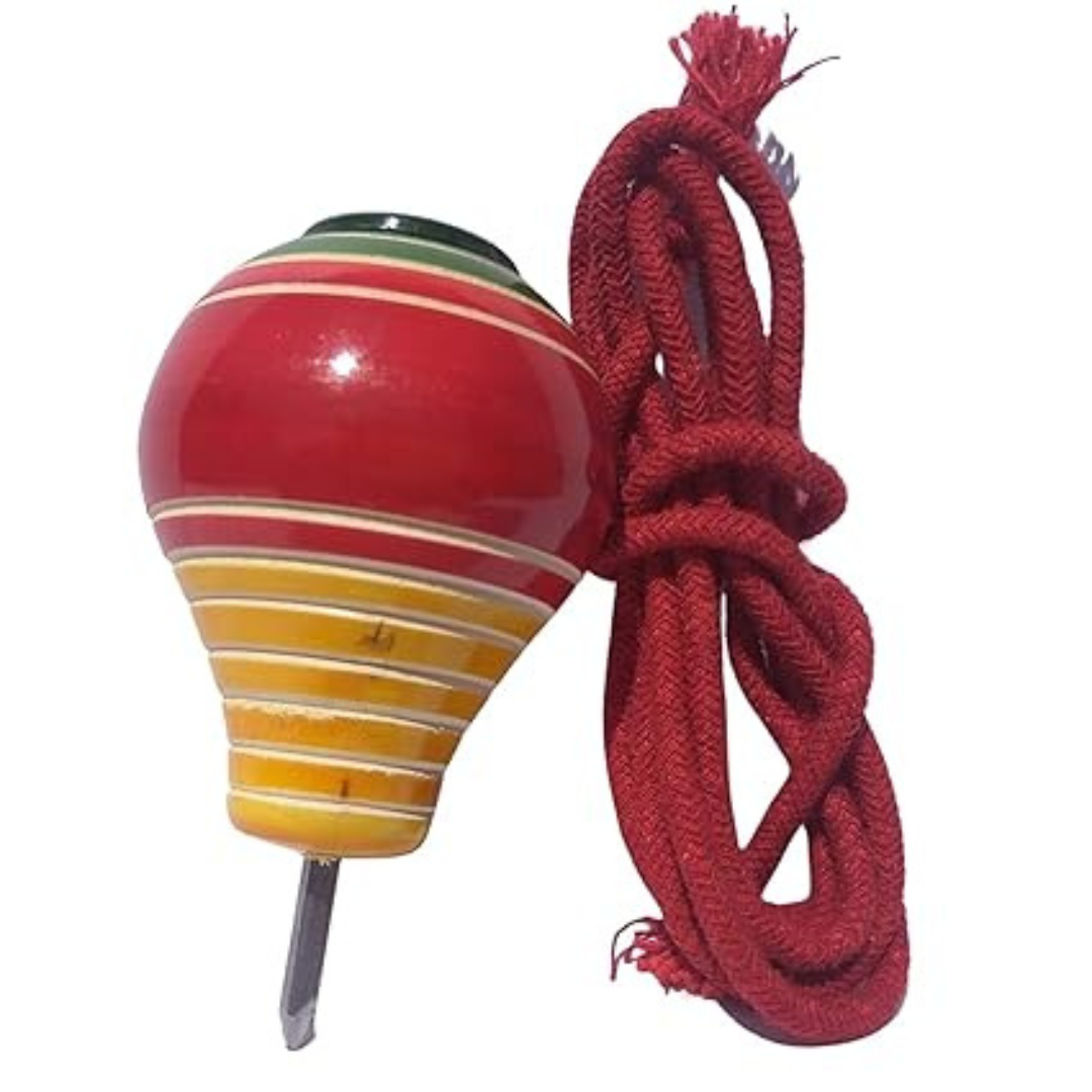 Wooden Nail Tops for Kids(Random Colours)