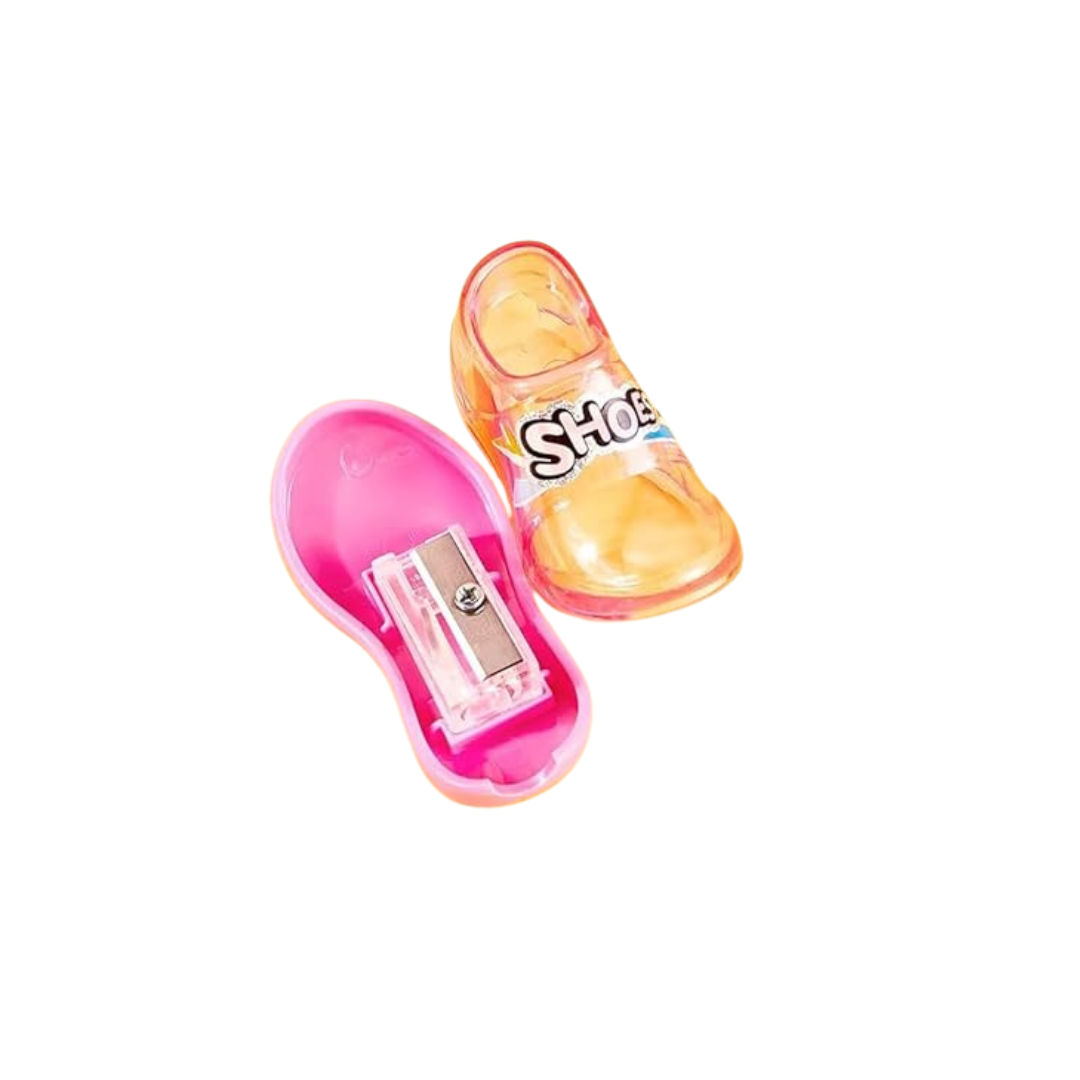 Pack of 4 Shoe-Shaped Pencil Sharpener – Fun & Functional! | KidsBestie