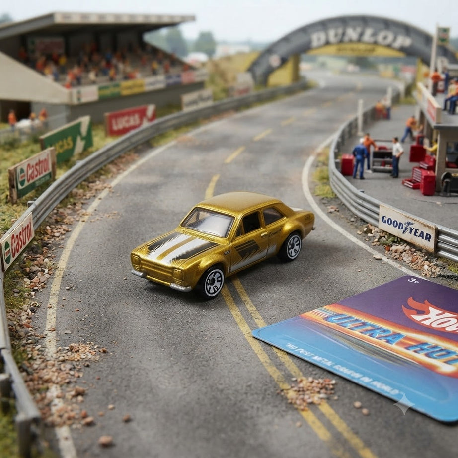 Hot Wheels Ultra Hots '70 Ford Escort RS1600 (Gold Edition) - Imported