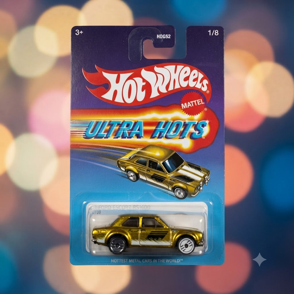 Hot Wheels Ultra Hots '70 Ford Escort RS1600 (Gold Edition) - Imported