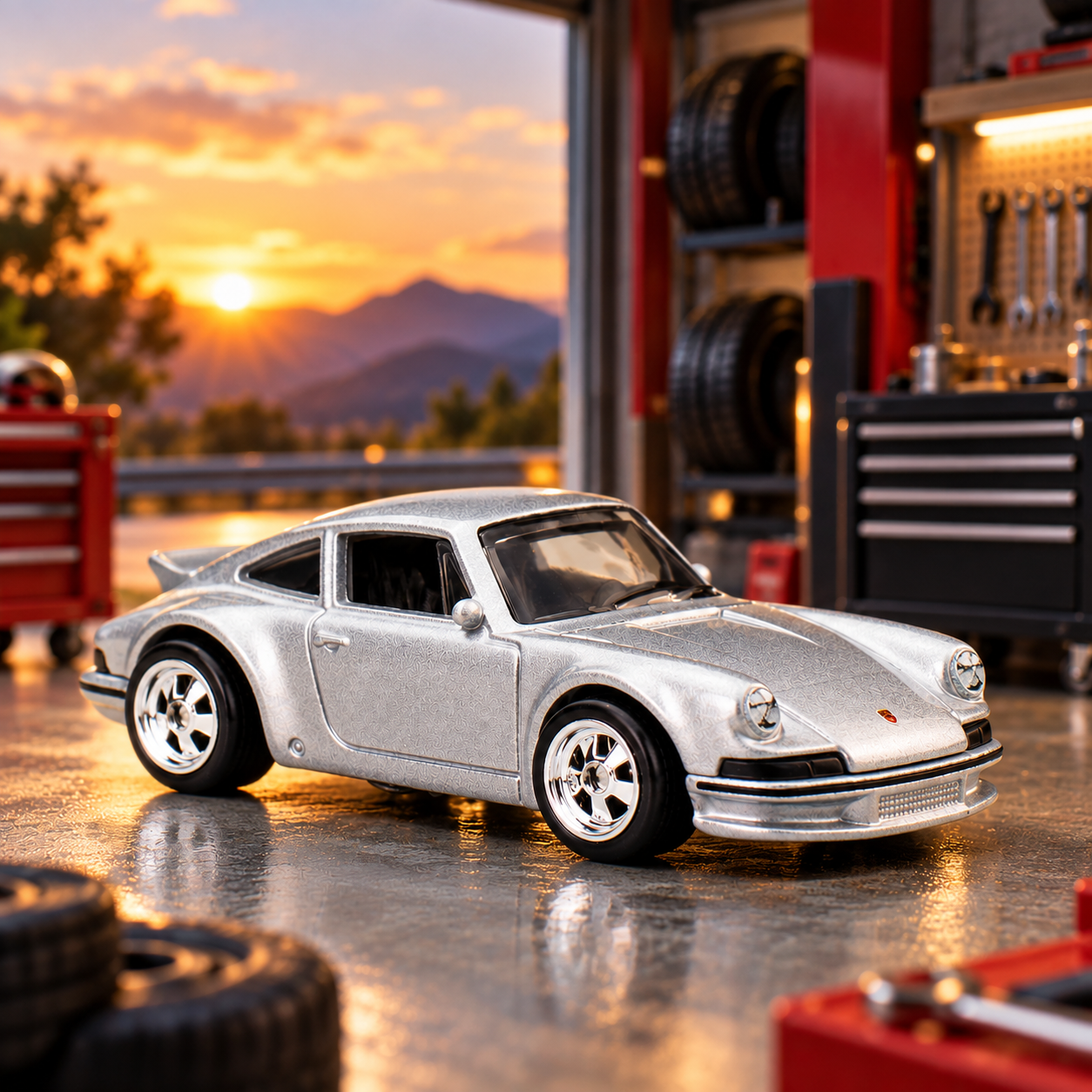 Hot Wheels Premium ’71 Porsche 911 – Top Gun: Maverick Pop Culture Die-Cast Collectible