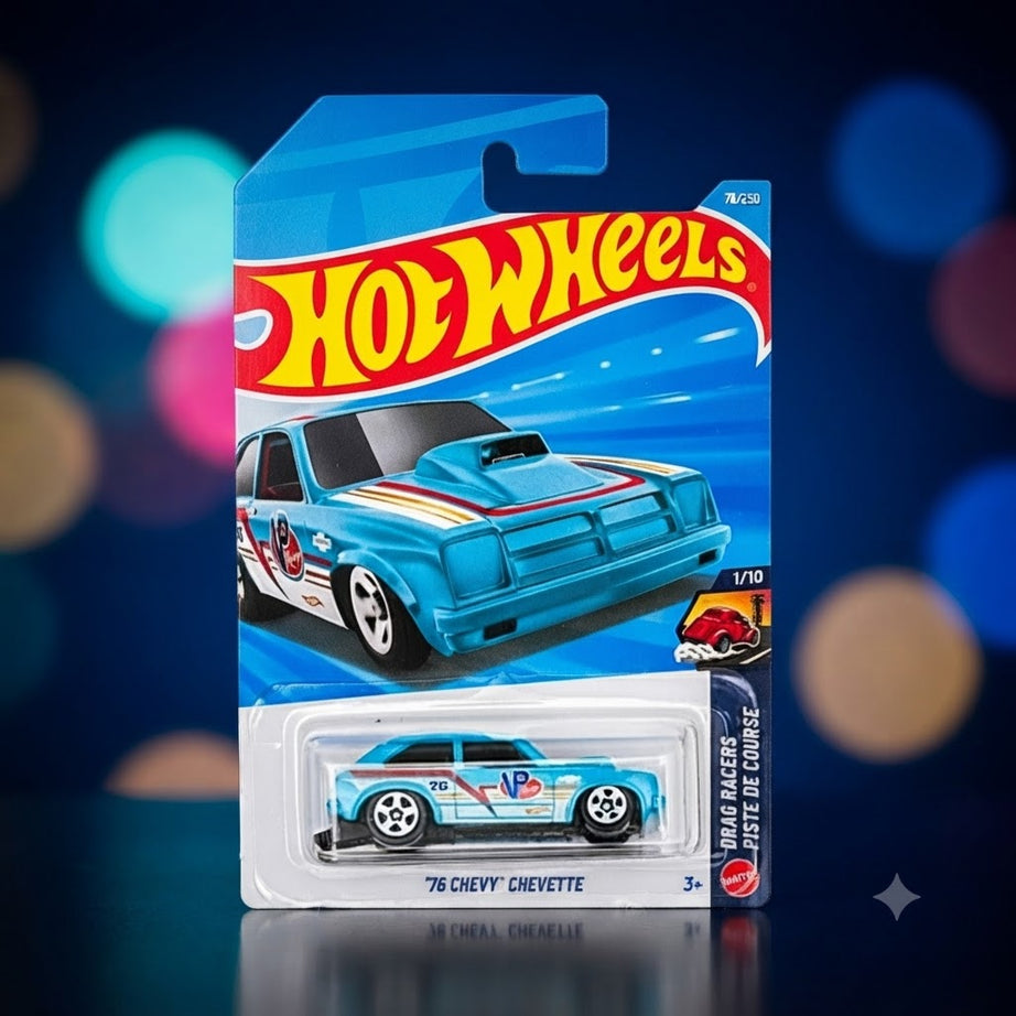 1+1 Hot Wheels Combo Collector Die-Cast Models: The Dark Knight Batmobile & '76 Chevy Chevette