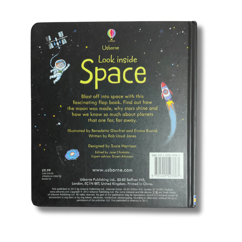Usborne: Look Inside Space – Preloved Edition | KidsBestie | kb2205