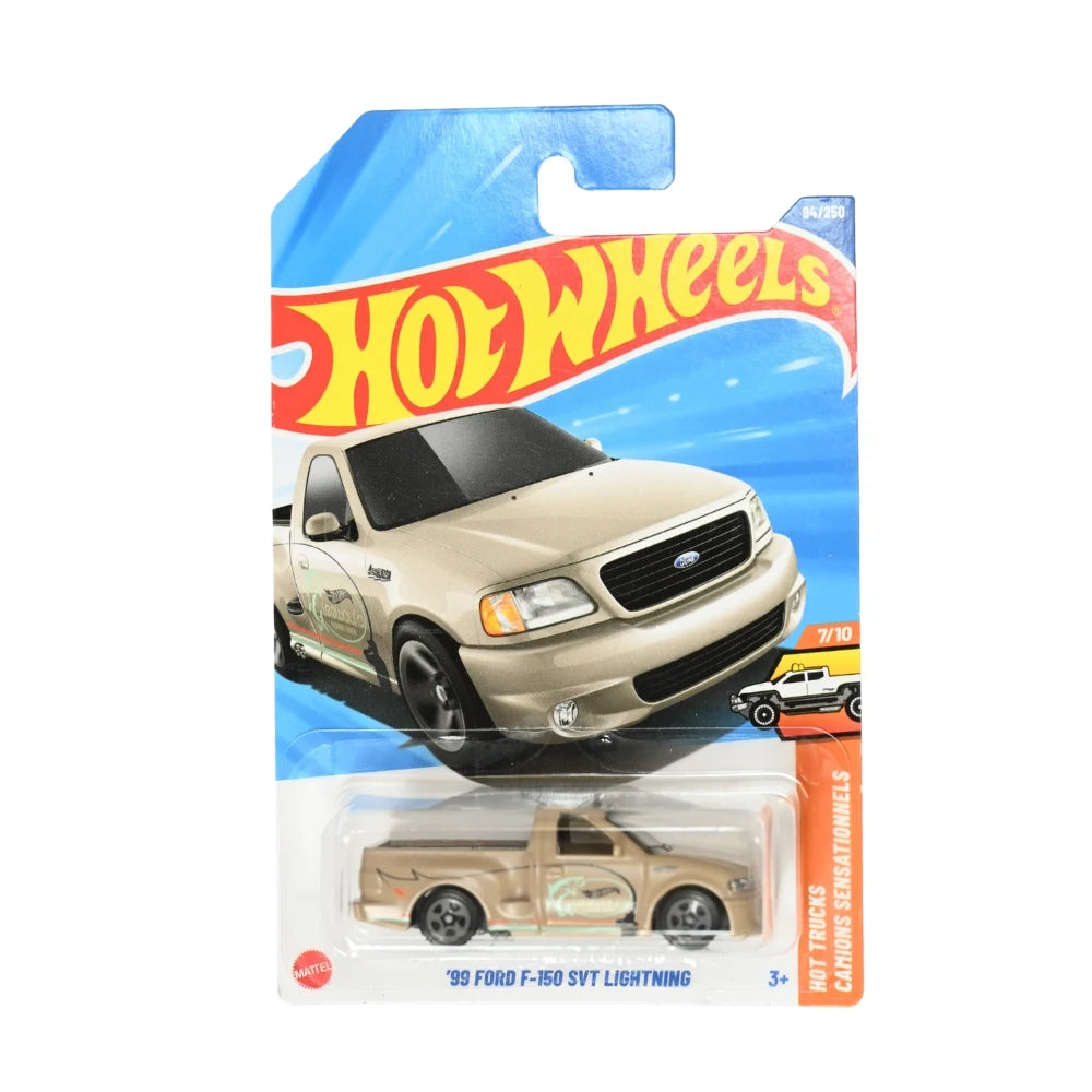 🔥🚗 Hot Wheels ’99 Ford F-150 SVT Lightning | Hot Trucks Series Die-Cast Car (1:64 Scale, 2025) 🚗🔥
