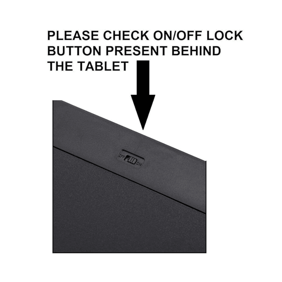 12 inch LCD Writing Tablet Pad for Kids(Random colours will be send) - Kids Bestie