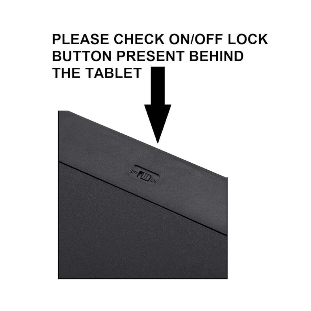 12 inch LCD Writing Tablet Pad for Kids(Random colours will be send) - Kids Bestie