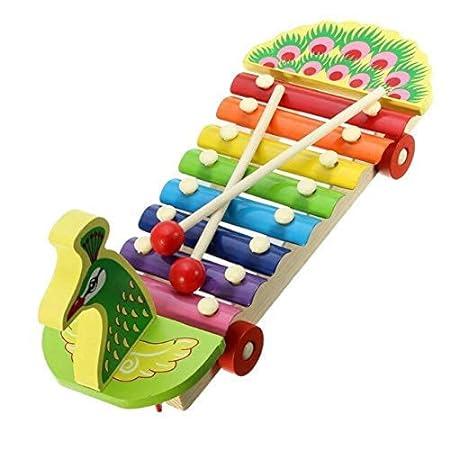 8-Quin Hand Knocks- Xylophone Toy with 8 Notes(Random design will be send) - Kids Bestie