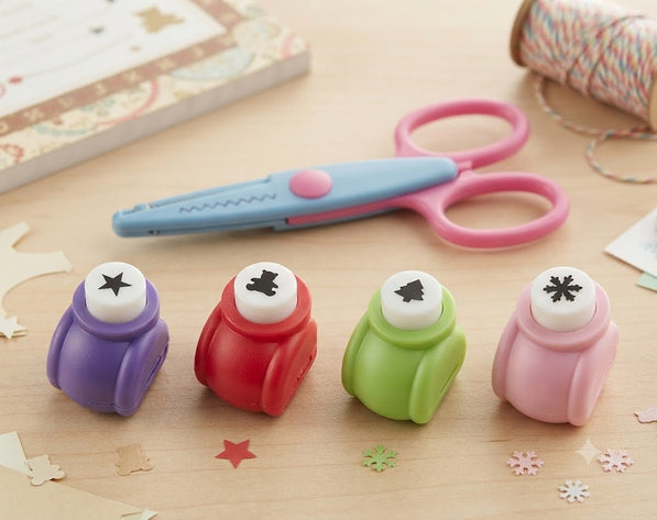 Kids DIY Creative Craft Punch and Pattern Scissors Set