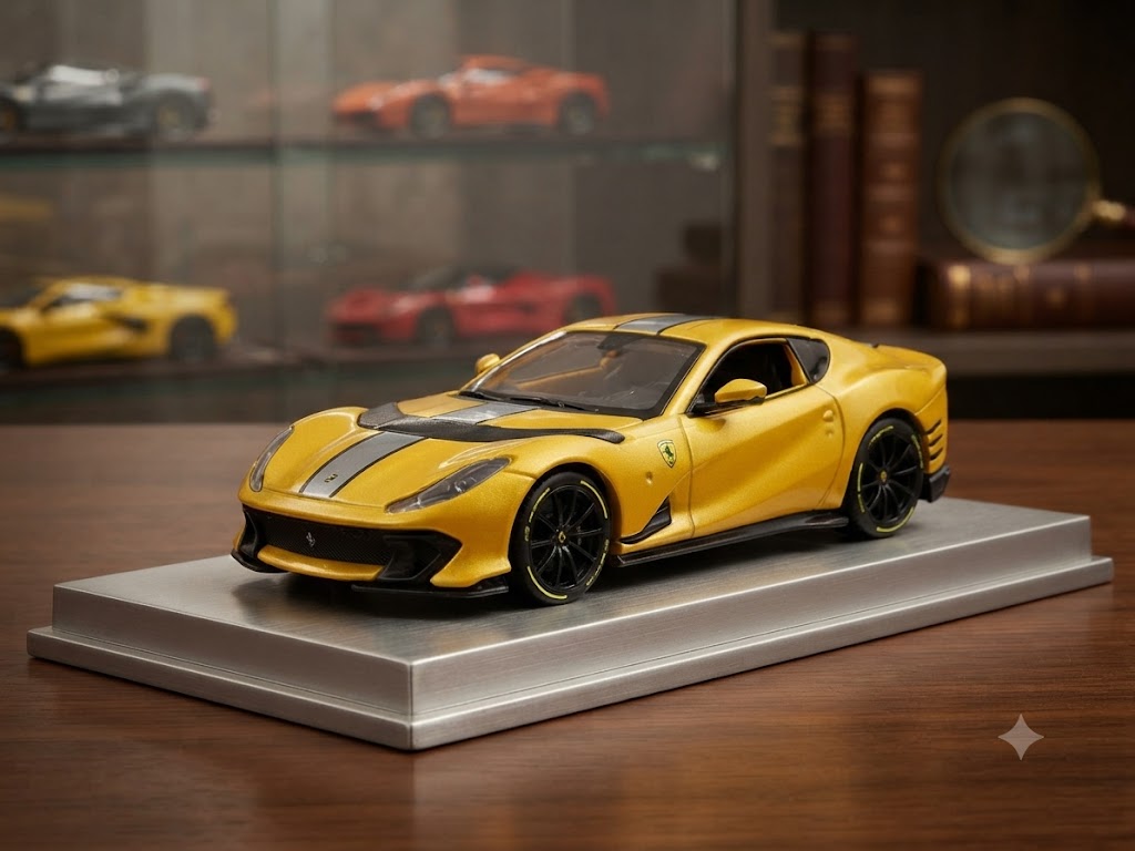 Maisto 1:64 Scale Ferrari Speed Icons Die-Cast Model Car Assortment (296 GTB Assetto Fiorano & 812 Competizione)