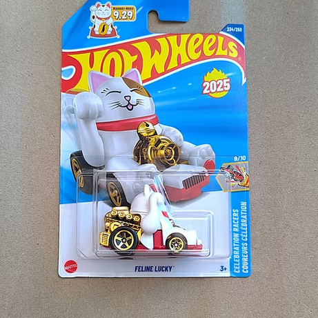 🔥🚗 Hot Wheels Feline Lucky | Fortune Cat–Inspired Die-Cast Car (1:64 Scale) 🚗🔥