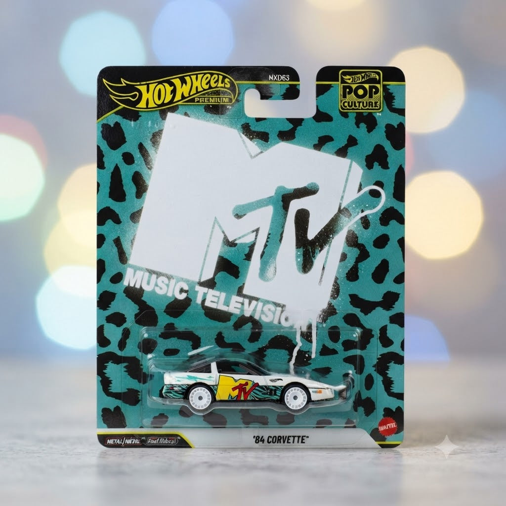 Hot Wheels Premium Pop Culture MTV '84 Corvette Die-Cast Vehicle - Imported