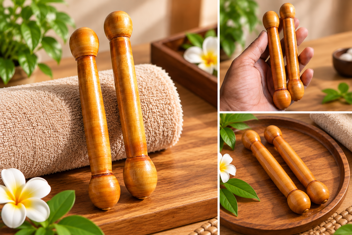 1 Piece Natural Wooden Baby Teether Sticks – Smooth Easy-Grip Teething Toy for Babies