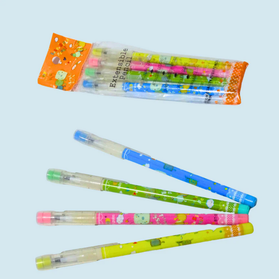 Combo of 11 - Kids Pencil box, erasable pen, unicorn eraser, rainbow pencil etc.
