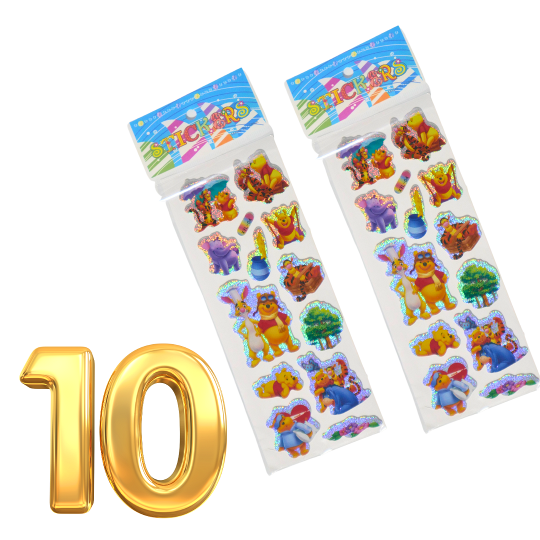 Variety 10 in 1 Combo – Kids Toys, Stationery, Lights, Stickers & More 🎁✨