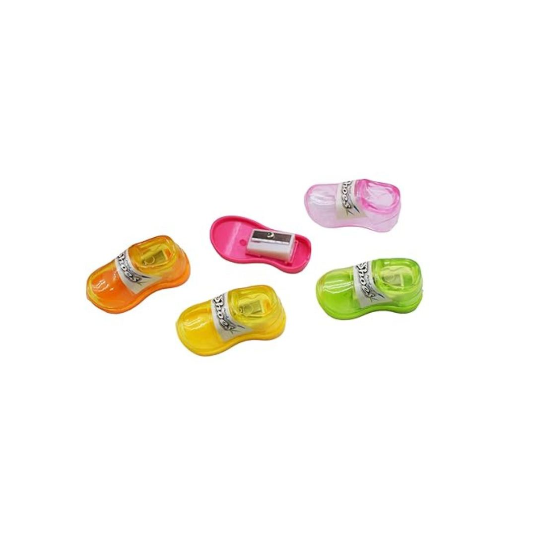 Pack of 4 Shoe-Shaped Pencil Sharpener – Fun & Functional! | KidsBestie
