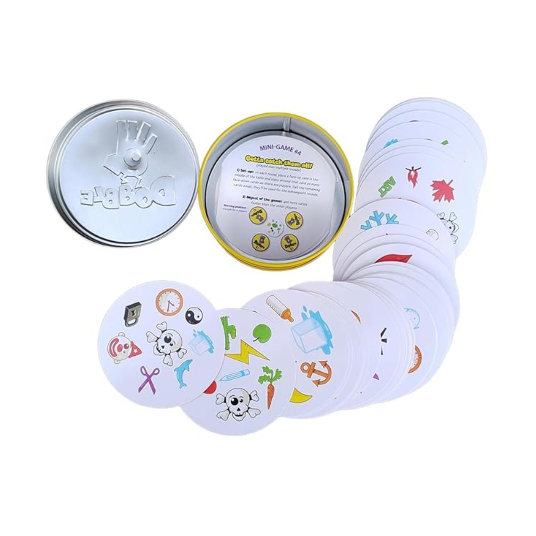 DOBBLE Card Game for Kids Ages 6+, 2-8 Players, 15-Minute Playtime