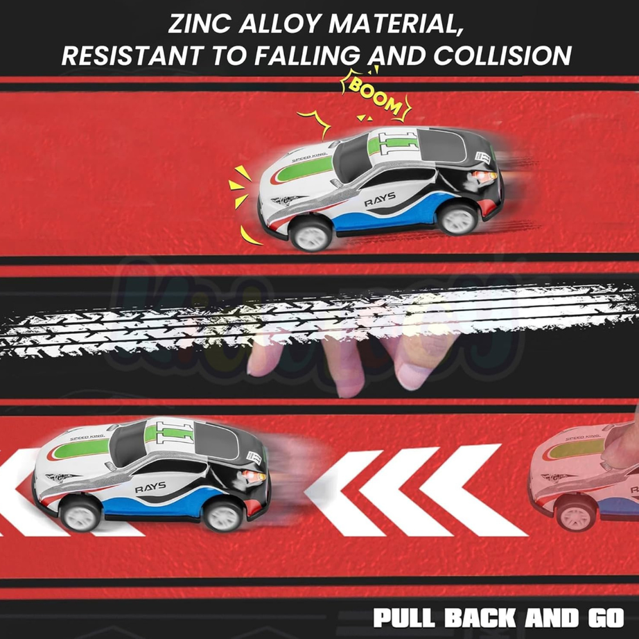 48-Piece Pull Back Car Set | Mini Racing Toy Vehicles for Kids 3+ | Bulk Cars & Trucks | Fun Learning Toys & Birthday Gifts for Boys & Girls