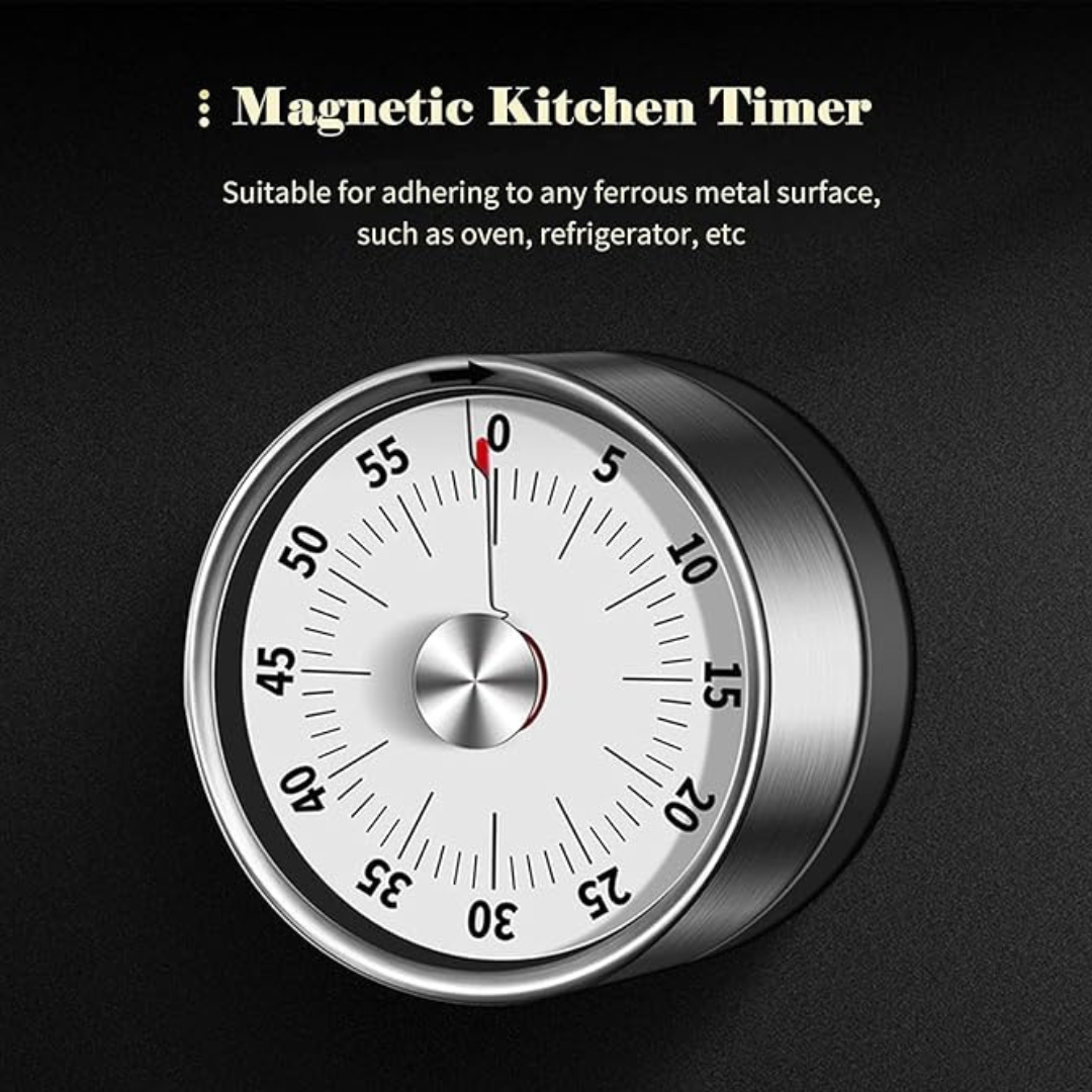 60min Countdown Timer Mechanical Clock | Kitchen Timer