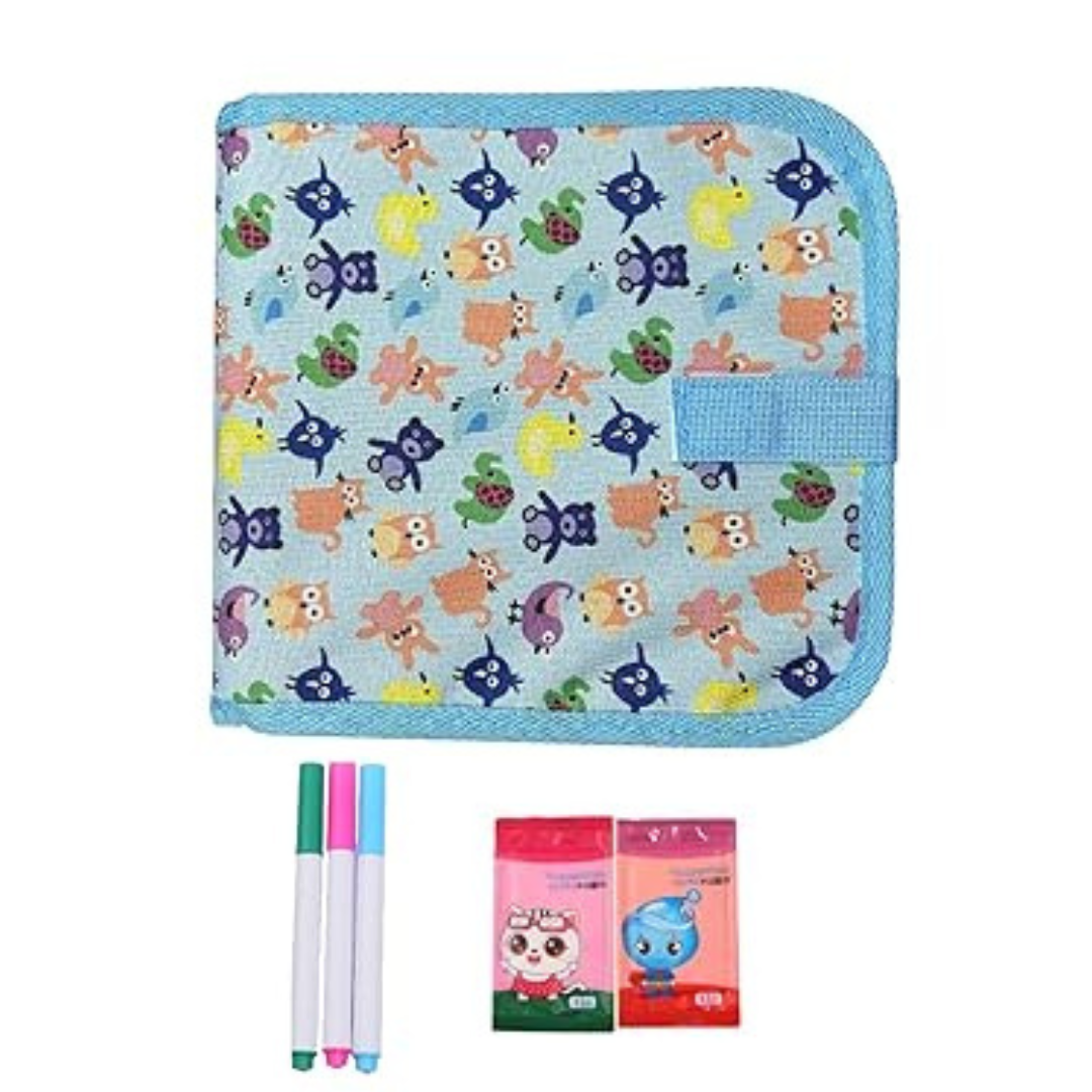 Set of 1 Plastic Reusable & Erasable Doodle Slate | Painting & Drawing Kit for Kids