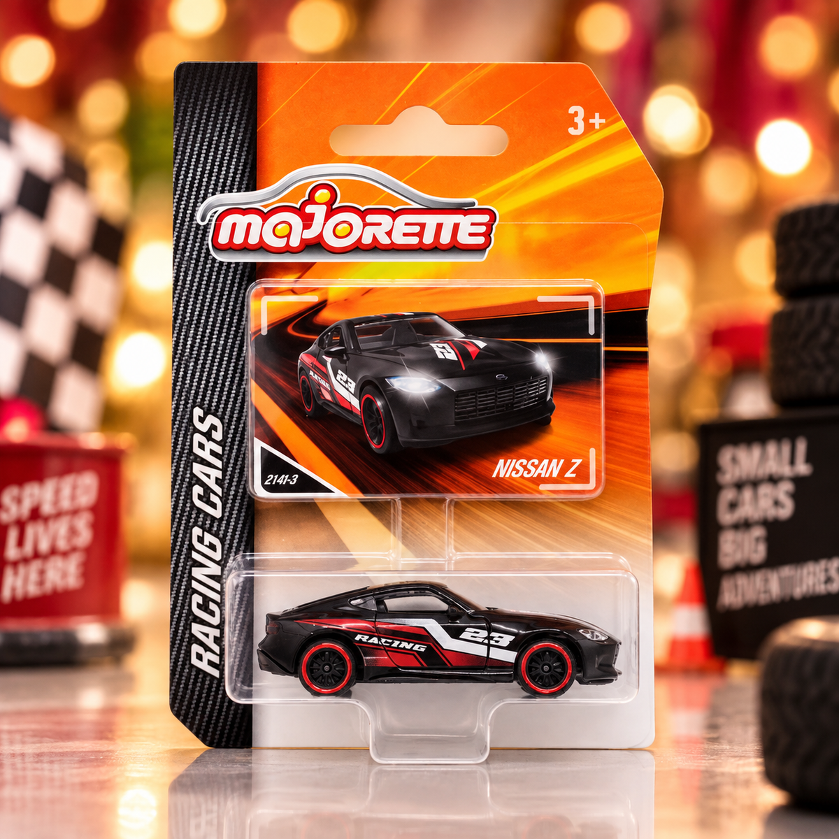 Majorette Nissan Z Racing Cars Die-Cast Toy Car – Black #23 Racing Edition | 3+ Years