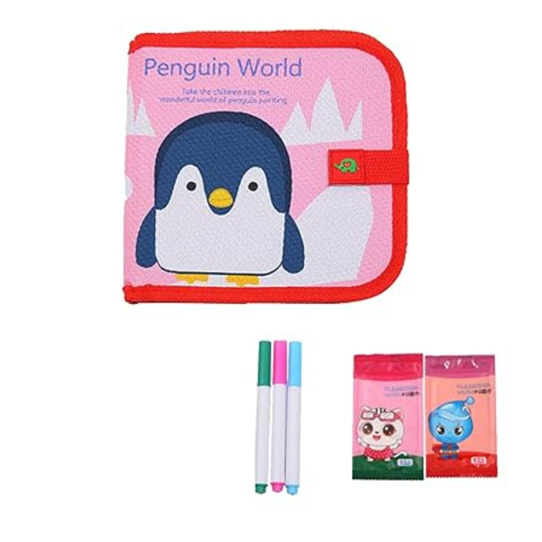 Set of 1 Plastic Reusable & Erasable Doodle Slate | Painting & Drawing Kit for Kids