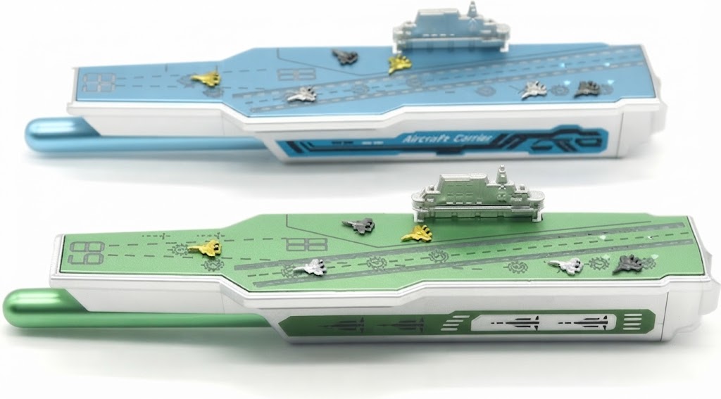 Aircraft Carrier Theme Metal Ballpoint Pen with Creative Flight Deck Case