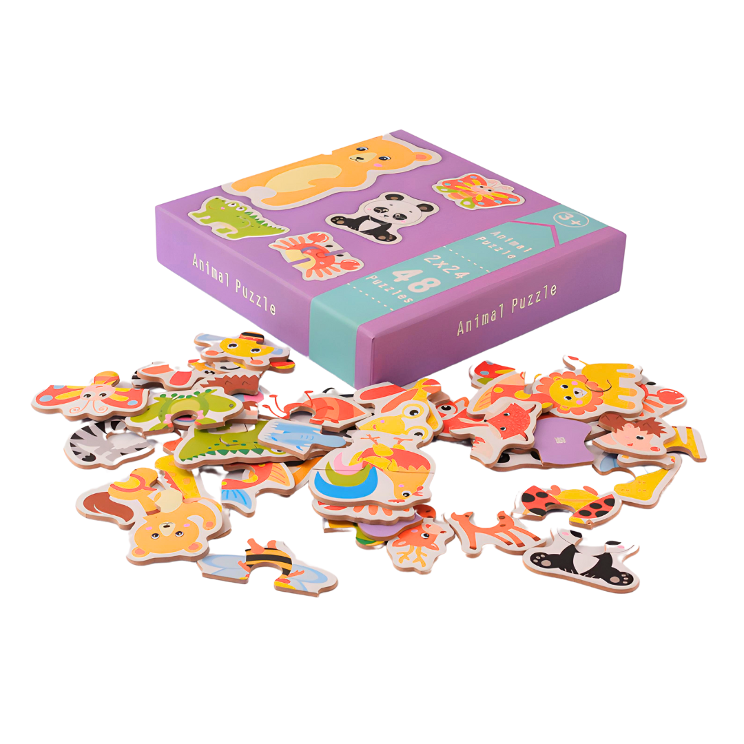 Kidsbestie-Animals Jigsaw Puzzle for Children 48 Puzzle Pieces