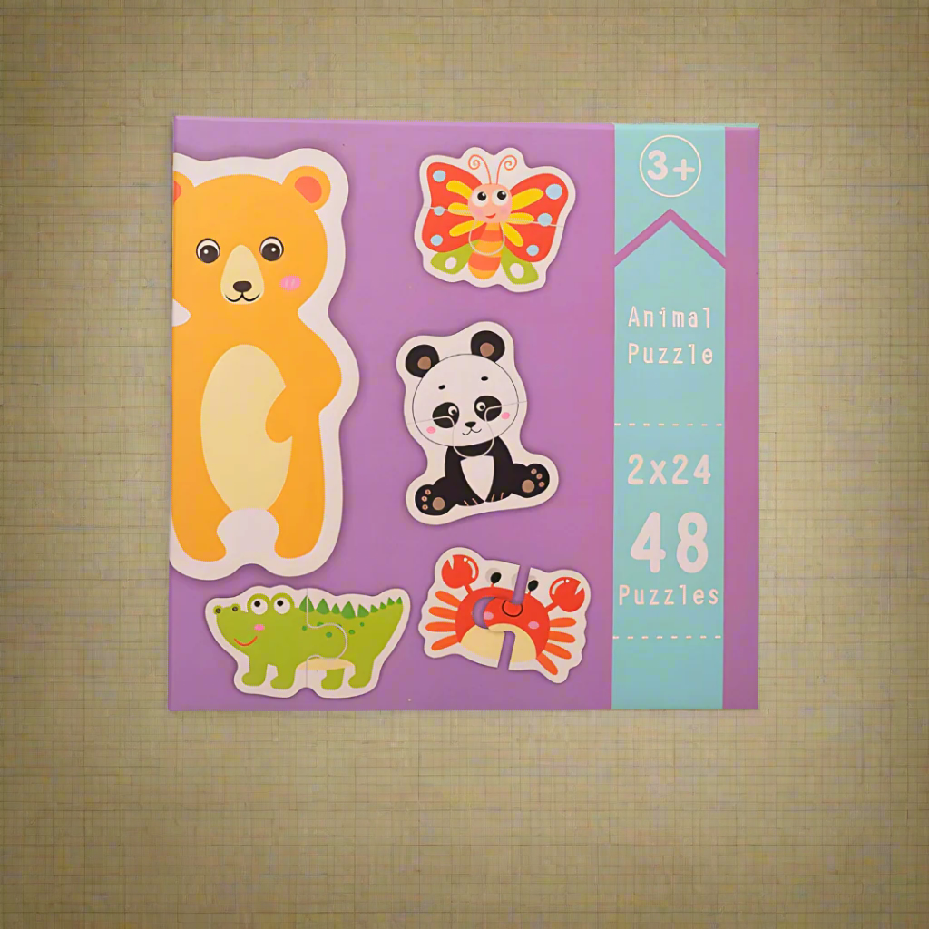 Kidsbestie-Animals Jigsaw Puzzle for Kids 48 Puzzle Pieces BOX