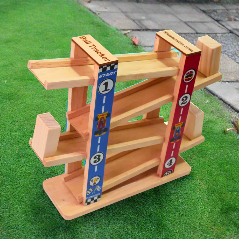 Kidsbestie- WoodBall Race Tracker for Kids