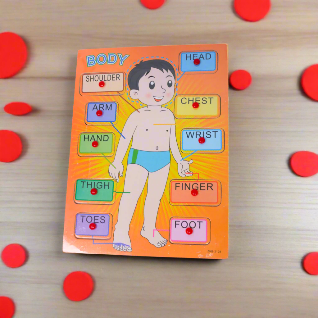 Kidsbestie-Boy/Girl Wooden Body Parts