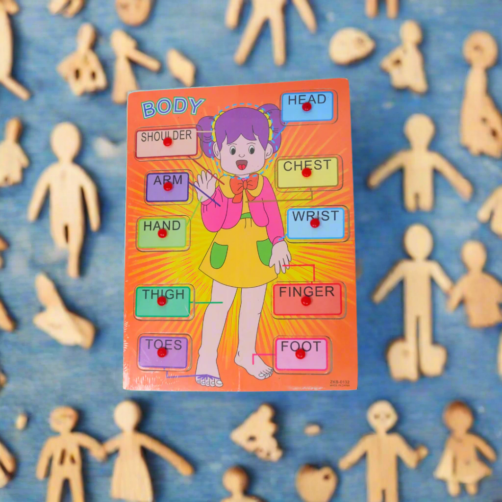 Kidsbestie-Boy/Girl Wooden Body Parts