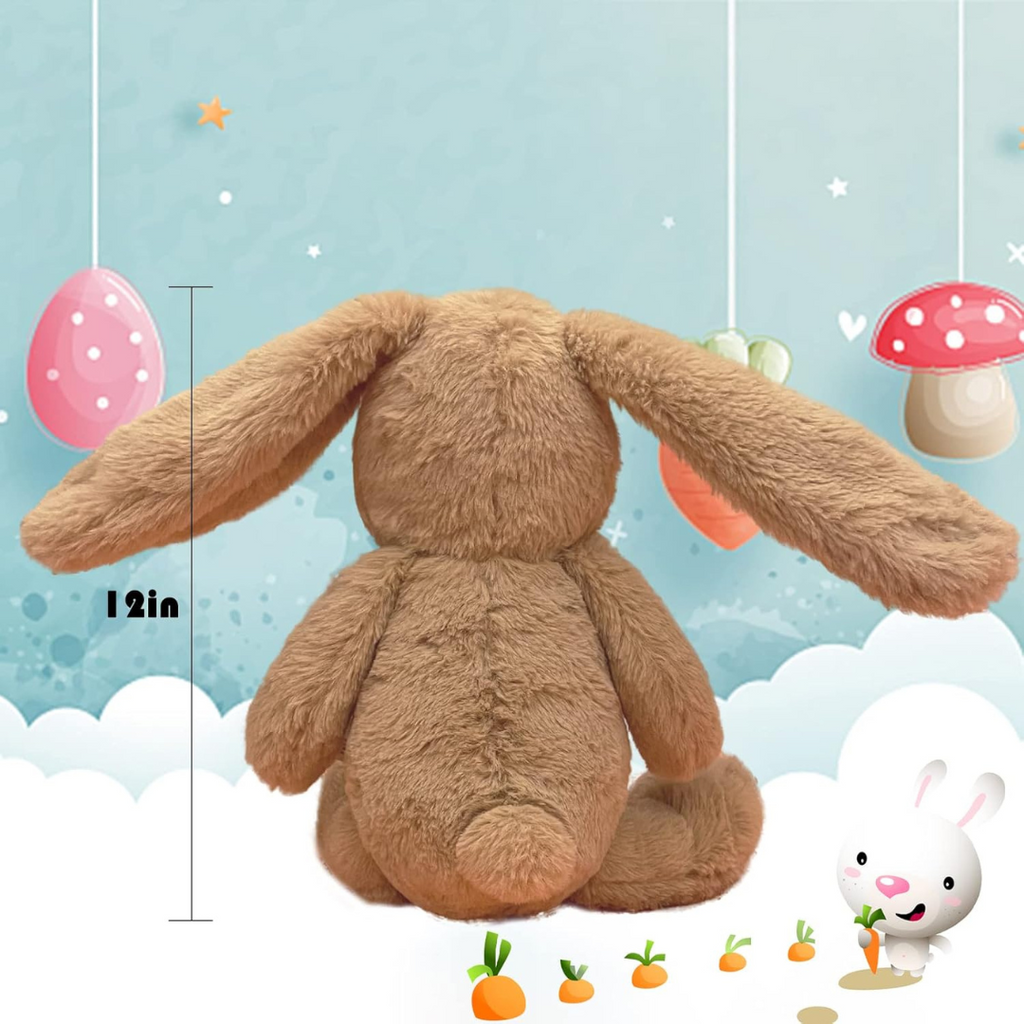 Kidsbestie- Breathing rabbit- Glowing music and light rhythmic soft toy 