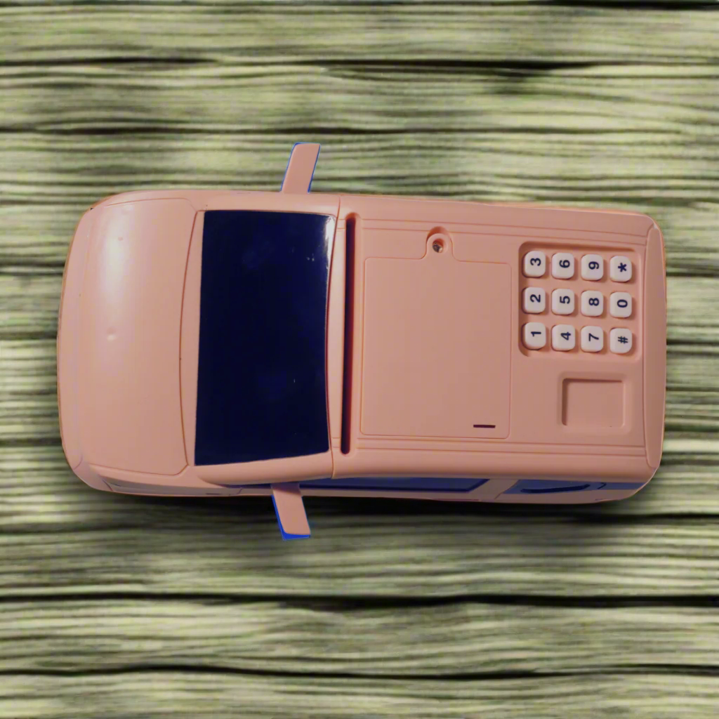Kidsbestie- car shaped money bank with password