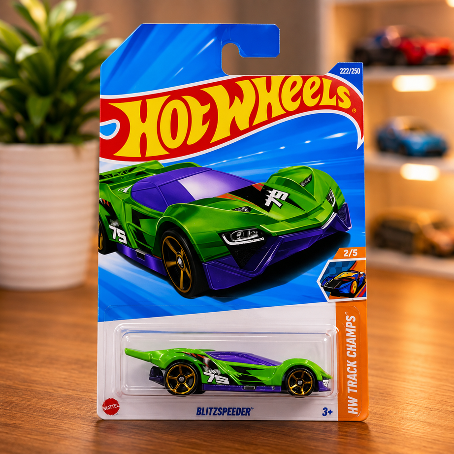Hot Wheels Blitzspeeder Die-Cast Car – High-Speed Racing Toy