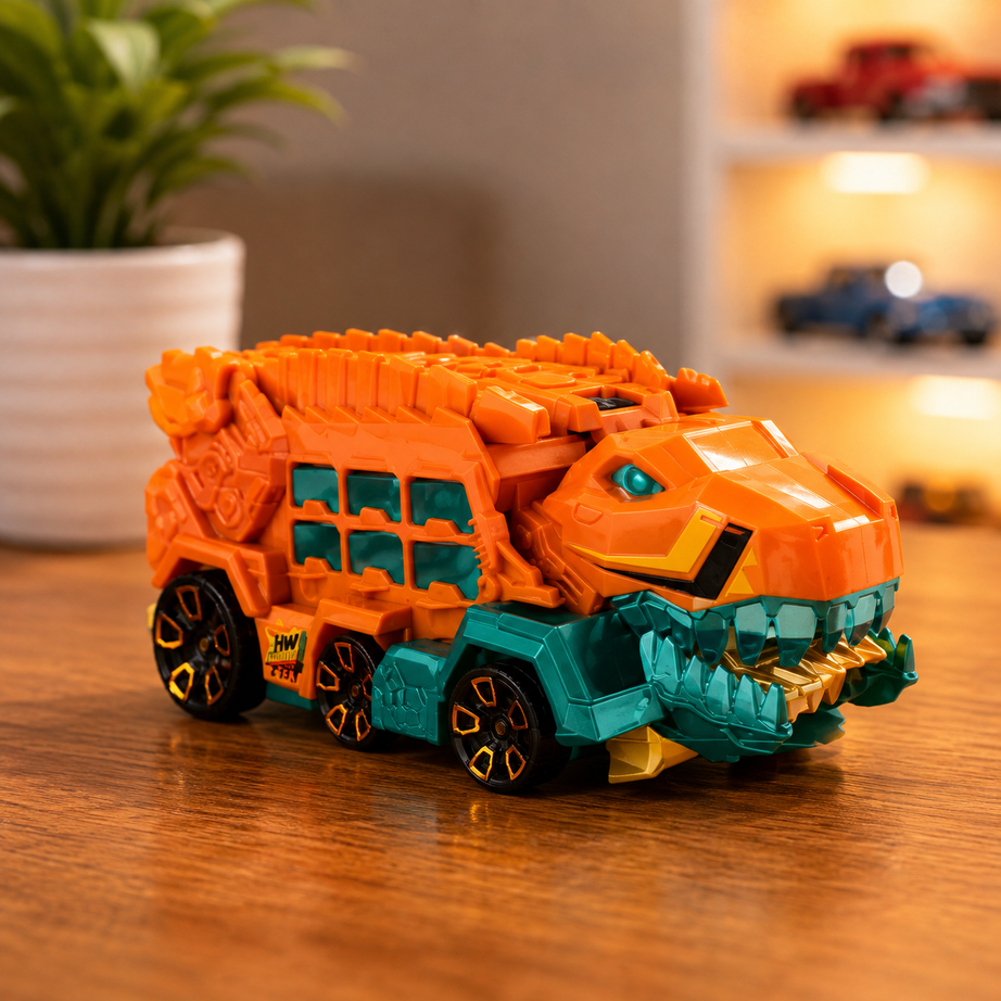 Hot Wheels HW Ultimate T-Rex Transporter – Dino Adventure Toy Car!