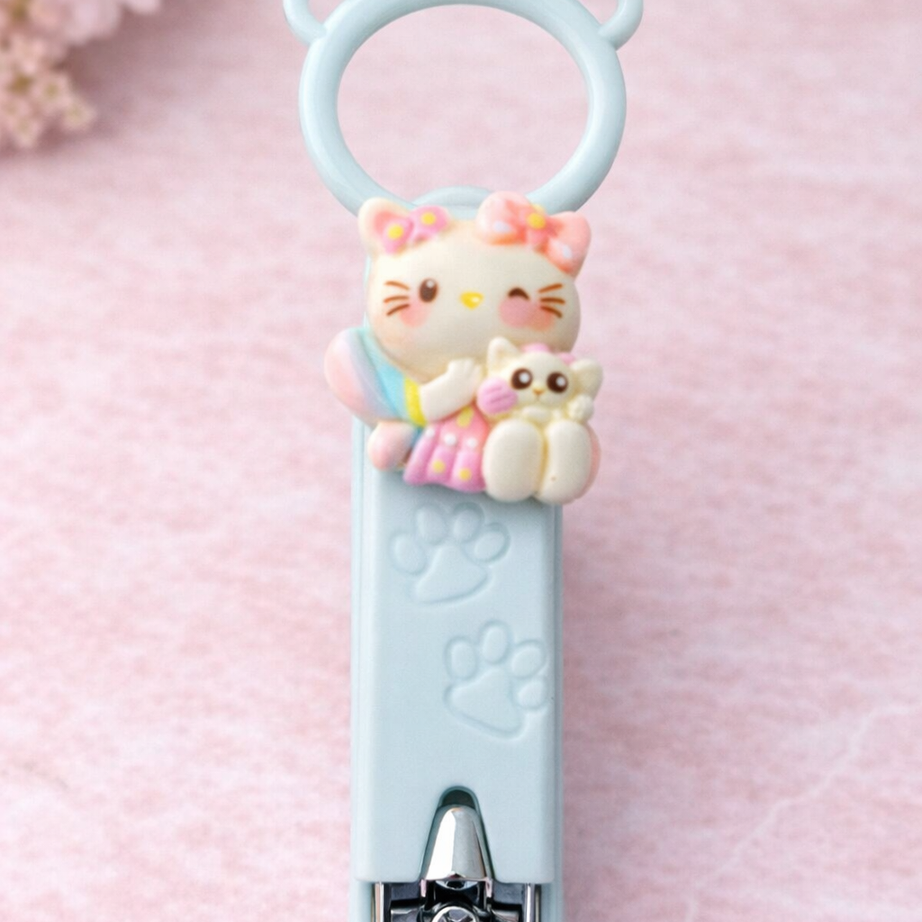 Compact Nail Cutter with Decorative Design | Stainless Steel Nail Clipper