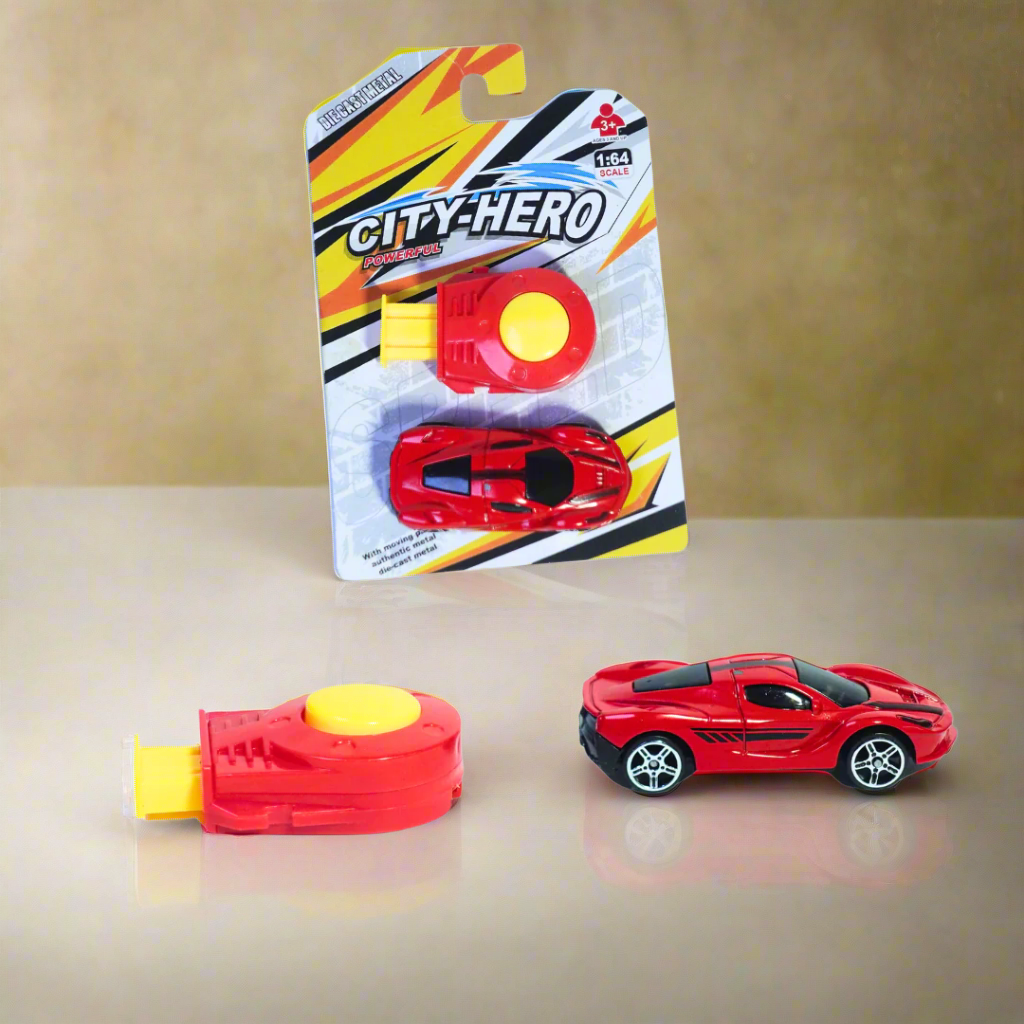 Kidsbestie-City hero launcher metal car for kids