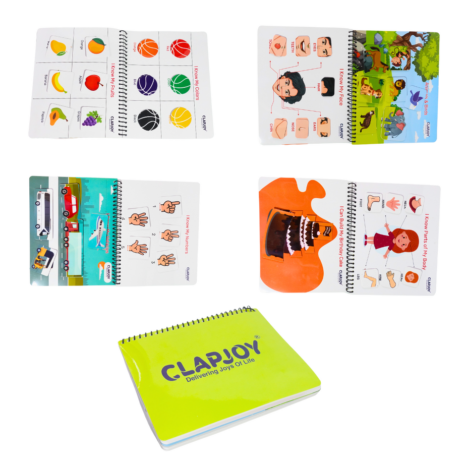 Clapjoy Velcro Preschool Busy book Toddler