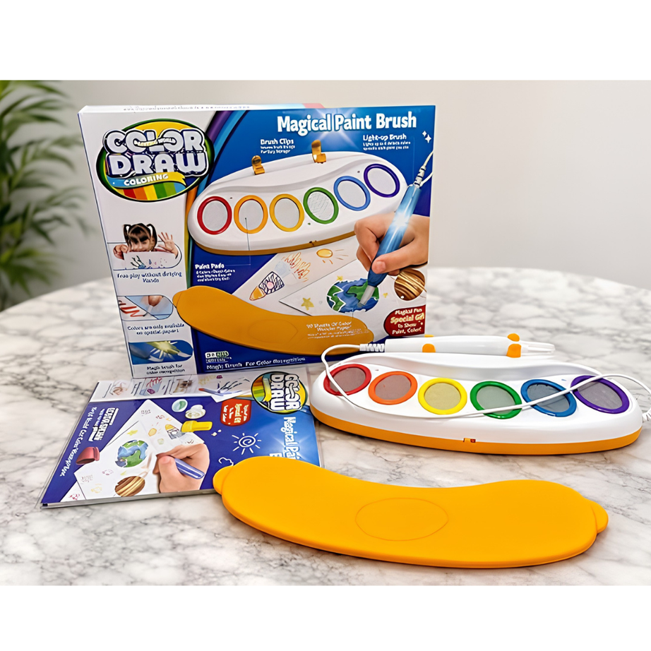 Mess free magical paint brush set
