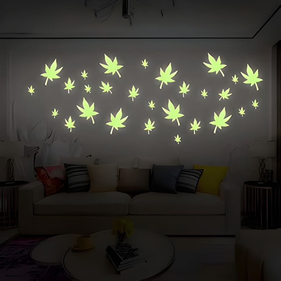 🌟 Glow in the Dark Fluorescent Night Wall Stickers (Multicolor) 🌙✨