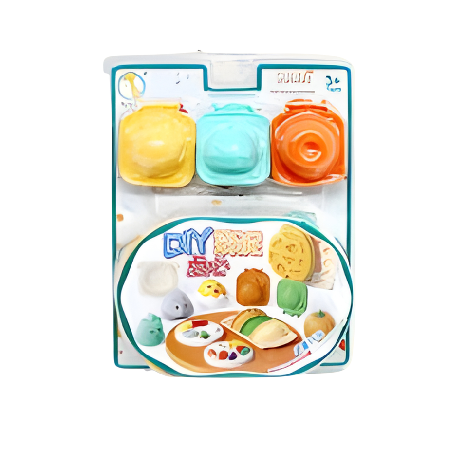 🍪 DIY Snack Play Dough Set – Creative Food-Themed Modeling Clay Kit for Kids 🍩With Random Colors