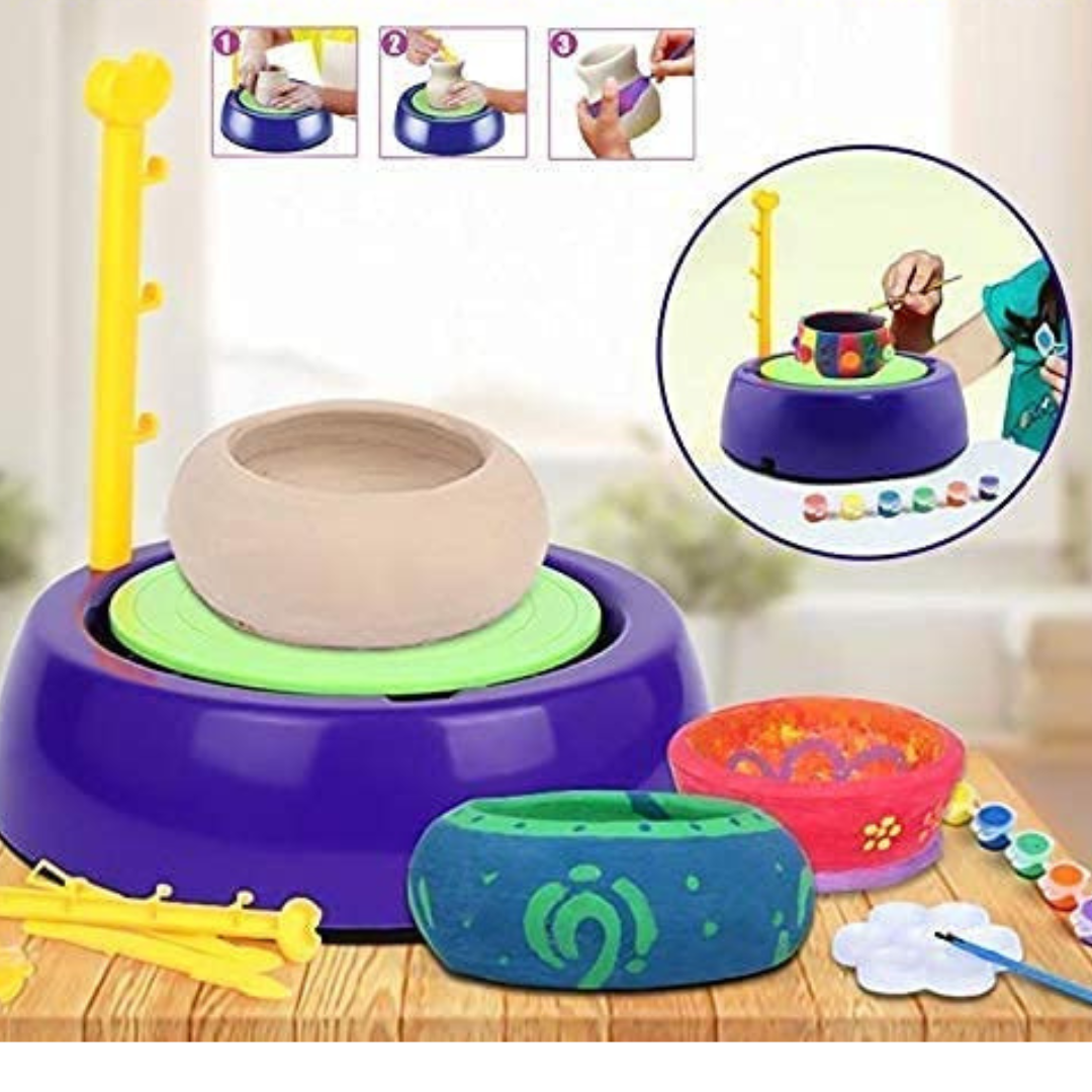 Kids Pottery Wheel Set – Creative Clay Art Studio for Beginners 🏺✨