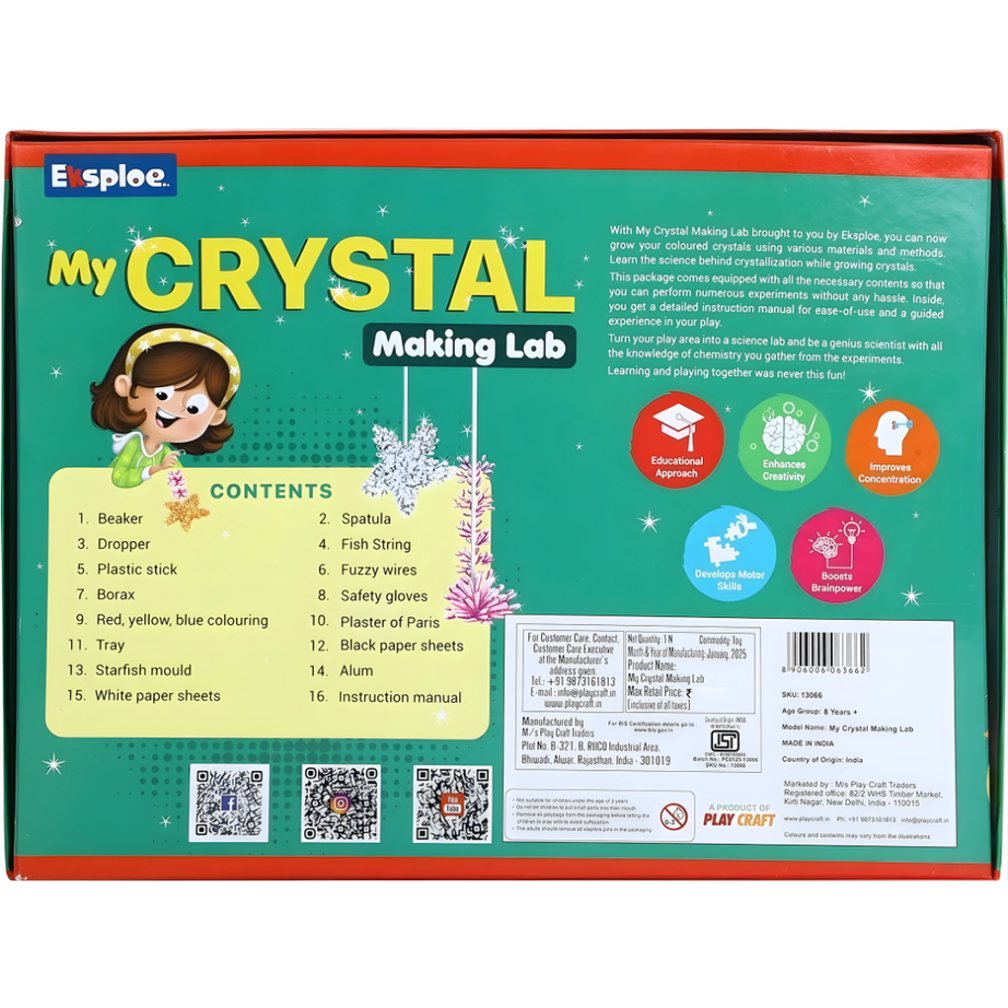 🔬 Crystal Making Lab – DIY STEM Science Experiment Kit 💎