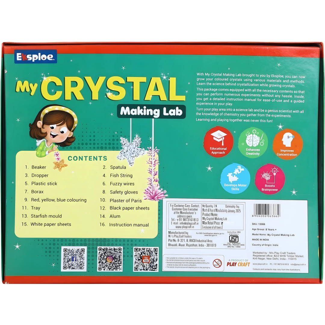 🔬 Crystal Making Lab – DIY STEM Science Experiment Kit 💎