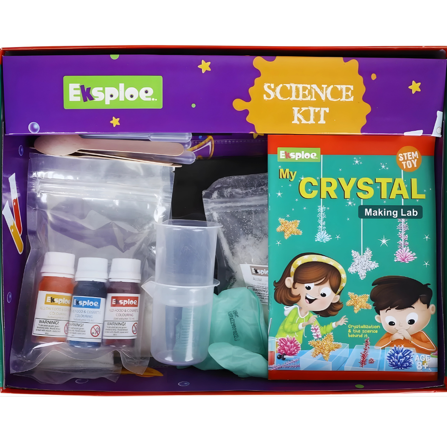 🔬 Crystal Making Lab – DIY STEM Science Experiment Kit 💎